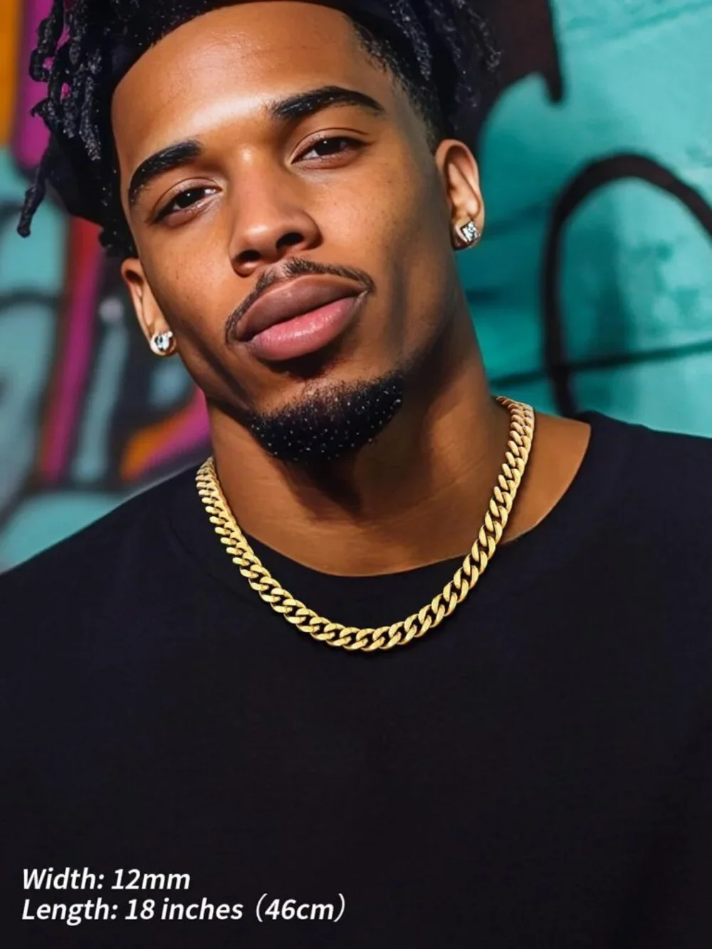 Chunky Gold Plated Curb Chain Necklace for Men | Hip Hop Cuban Link Neck Chains